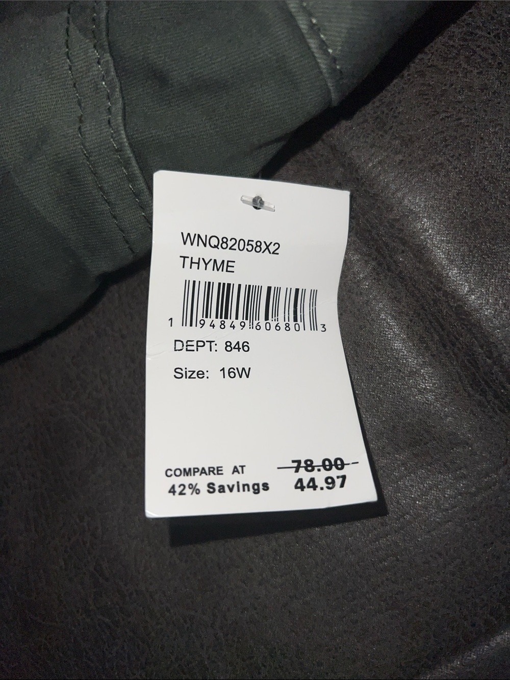 Democracy Olive Camo Straight-Leg Pants - Picture 5 of 5